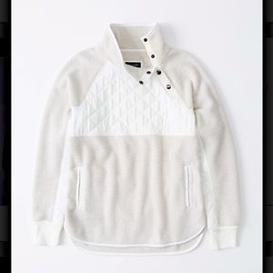 Abercrombie Asymmetrical Snap Fleece - NWT